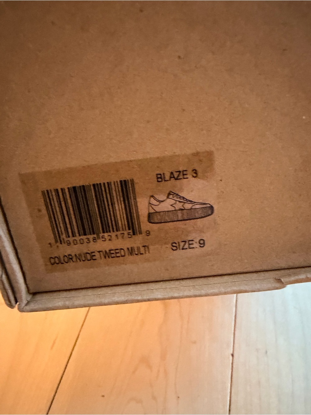 Vintage Havana Blaze 3 Nude Tweed Multi Platform Sneakers Size 9 NWT - Picture 7 of 8